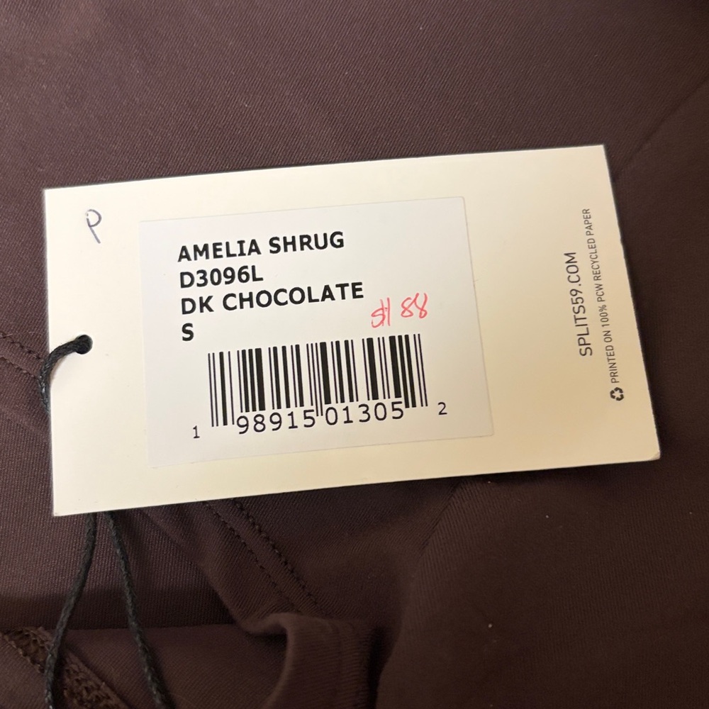 Splits59 Amelia shrug dark chocolate - Picture 3 of 3